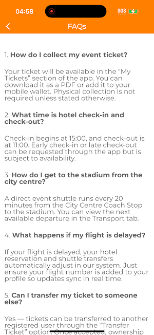 Just Eat Takeaway Events Screenshot 2
