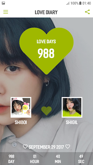 Love Diary (Love Memory, Love Days Counter) Screenshot 2