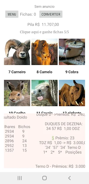 Jogo Do Bicho Doido Screenshot 3