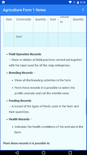 Agriculture Form 1 to 4 notes screenshot 8