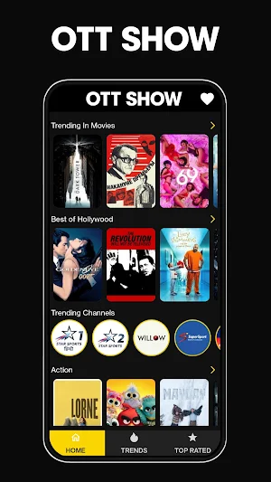 OTT Watch - Shows, Movies, TV Screenshot 0