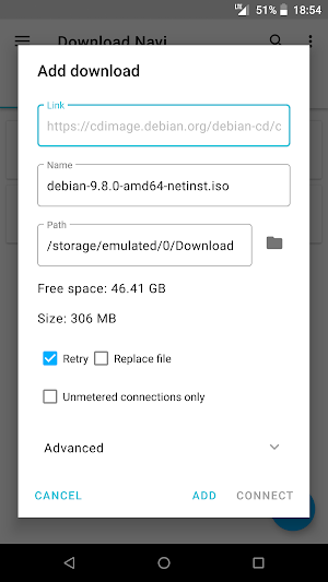 Download Navi - Download Manager Screenshot 2