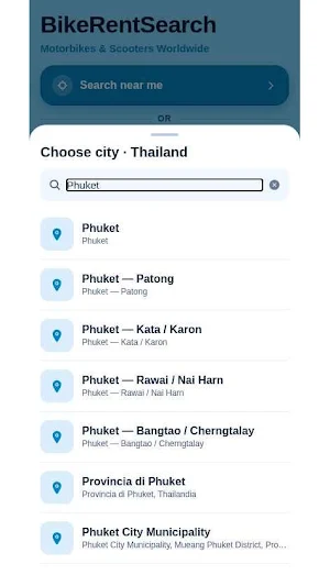 BikeRentSearch Screenshot 3
