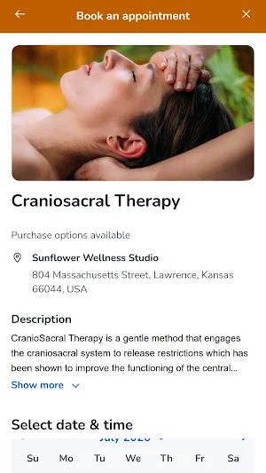 Sunflower Wellness Studio Screenshot 3