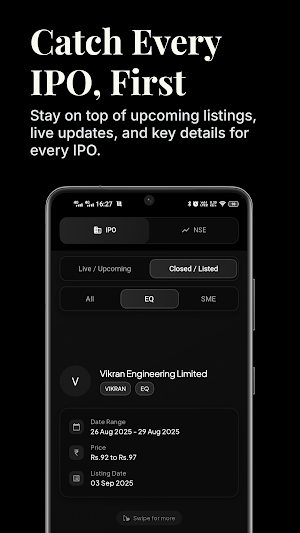 Snipy: Live Finance & IPO News Screenshot 2