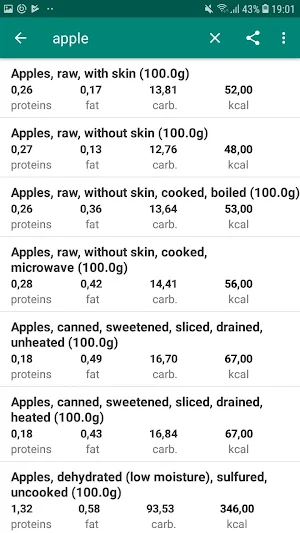 Food Calculator: Calories, Protein, Carbs, Fat Screenshot 3