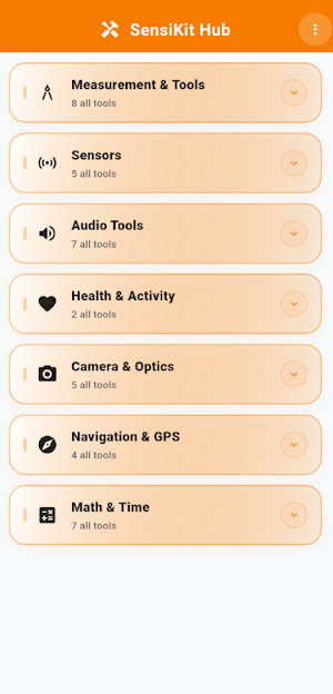 SensiKit: Smart Tools & Sensor Screenshot 0
