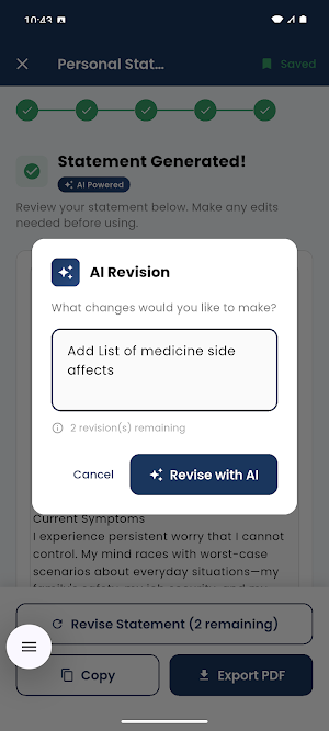 VA Claims Coach: AI Exam Prep Screenshot 1