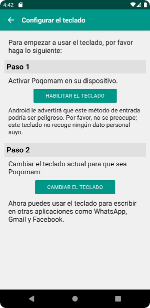 Teclado Poqomam Screenshot 1