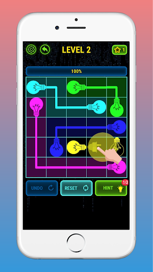 Connect Glow! Pair Color Game Screenshot 3