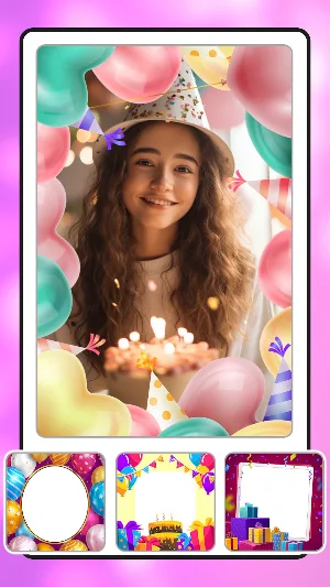 Birthday photo frame - collage Screenshot 3