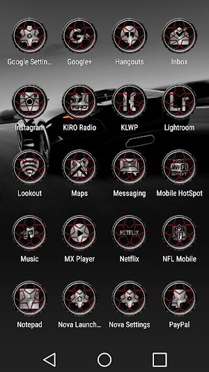Wheels Red - Icon Pack Screenshot 3