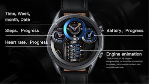 ZCPY Watch face 3Dpistonpower Screenshot 0