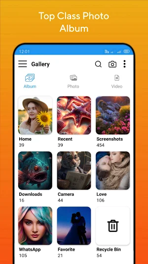 Gallery - photo album vault Screenshot 3