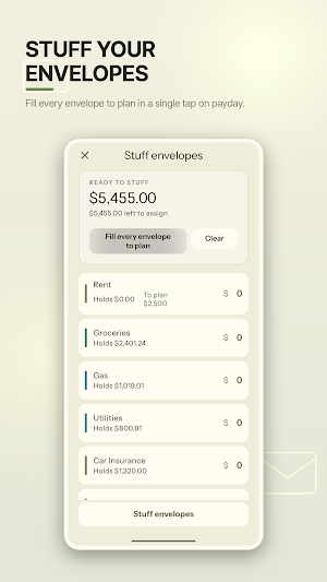 Cash Envelope System Screenshot 1