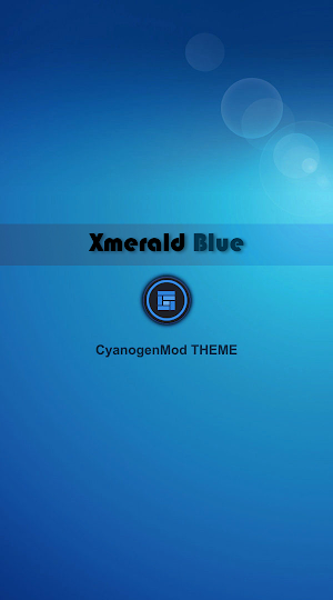 Xmerald Blue CM Theme Screenshot 0