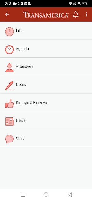 Transamerica Events Screenshot 1
