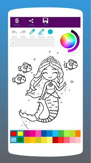 Mermaids Coloring Book Screenshot 1