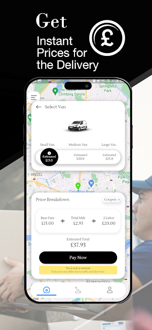 Courrier UK: Movers & Delivery Screenshot 3