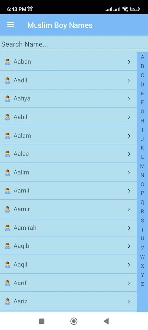 Muslim Baby Names and Meanings Screenshot 2