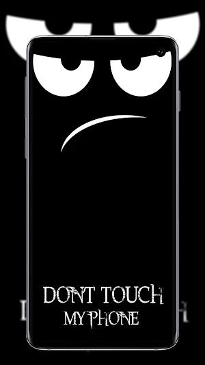 Don't Touch My Phone Wallpaper Screenshot 0
