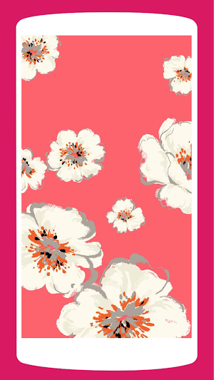 Floral Background Wallpaper Screenshot 2