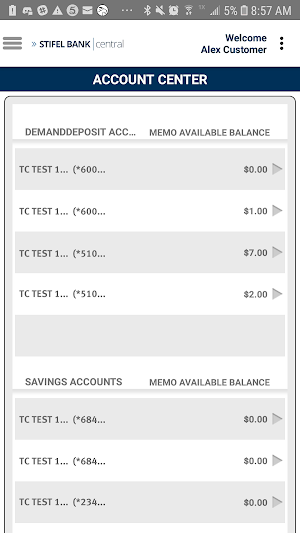 Stifel Bank Central Business Banking Screenshot 2