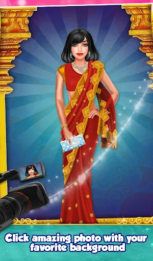 Indian Gopi Beauty Salon : Makeup Dressup Girls Screenshot 2