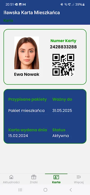 Iławska Karta Mieszkańca Screenshot 1
