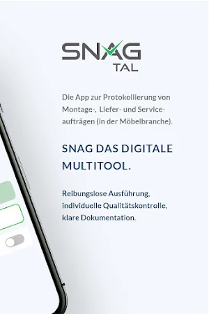 SNAG - Die Protokoll App Screenshot 1