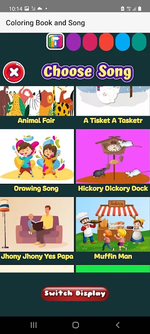Kids Learning Coloring & Song Screenshot 1