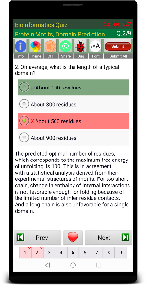 Bioinformatics Quiz Screenshot 2