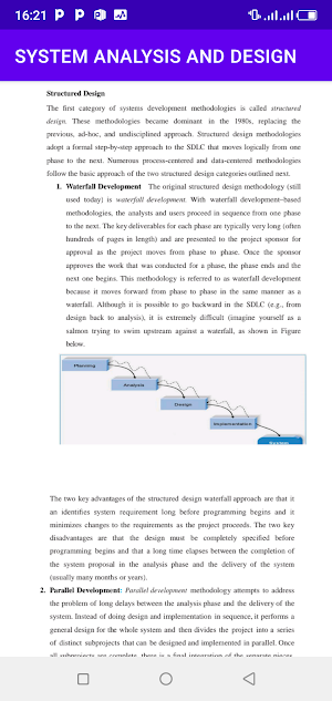 System Analysis & Design Screenshot 1