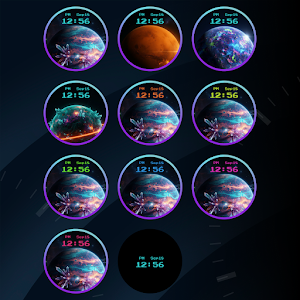 Infinity Space Watch Face Screenshot 2