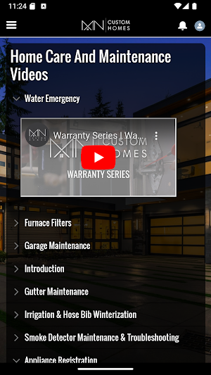 MN Custom Homes Warranty Hub Screenshot 3