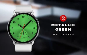 Metallic Green Watch Face Screenshot 0