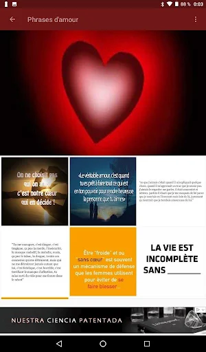 Phrases d'amour Screenshot 2