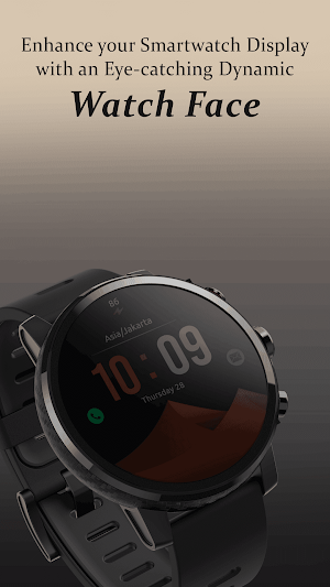 Red Desert Simple Watch Face Screenshot 3