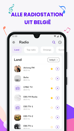 Radio Belgium FM: FM Radio & Online Music Stations Screenshot 0