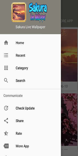 Sakura Live Wallpaper 3D Screenshot 2