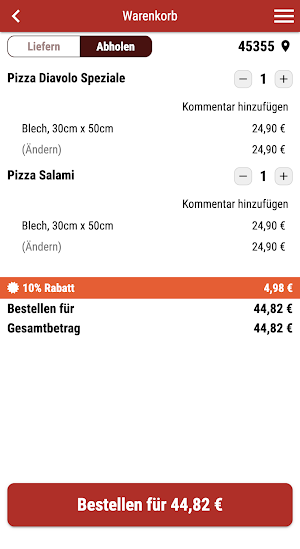 Pizzeria da Andrea Essen Screenshot 1