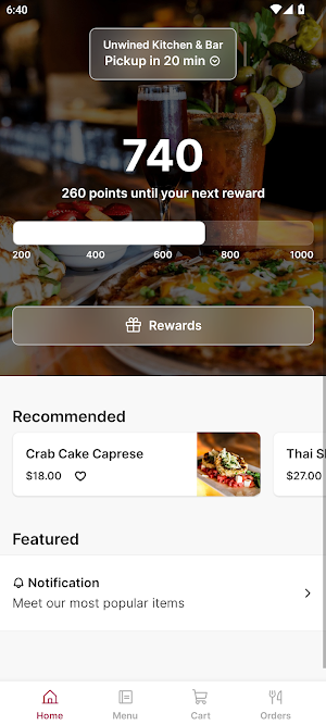 Unwined Kitchen & Bar Screenshot 0