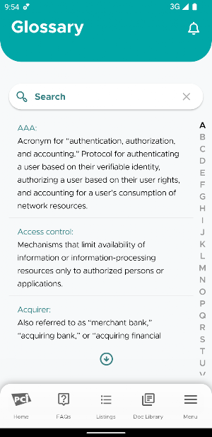 PCI SSC Community App Screenshot 0