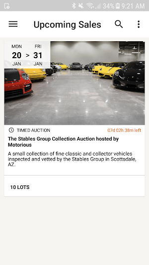 Motorious Online Auctions Screenshot 0