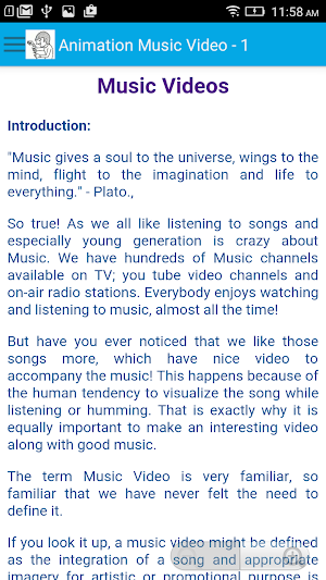 Animation Music Video - 1 Screenshot 3