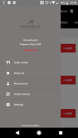 Maharaja Indian Restaurant Screenshot 1
