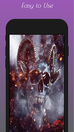 Skull Live Wallpaper HD 3D Mov Screenshot 2