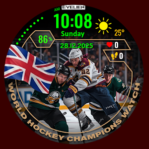 Evelien Hockey Watch Face G3 Screenshot 3