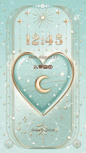 Moon and Heart - Wallpaper Screenshot 1