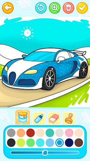 Car Coloring Games: Paint-Draw Screenshot 0